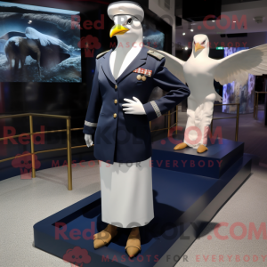 Mascot character of a Navy...