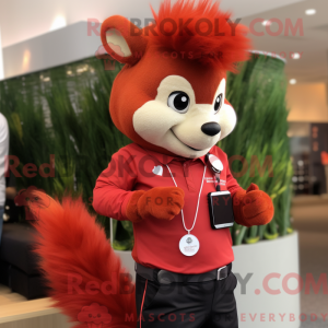 Mascot character of a Red...