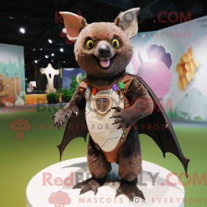 Mascot character of a Brown...
