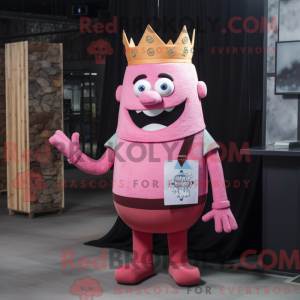Mascot character of a Pink...