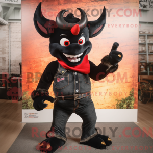 Maskottchen eines schwarzen...