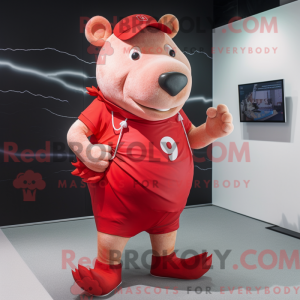 Mascot character of a Red...