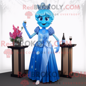 Mascot character of a Blue...