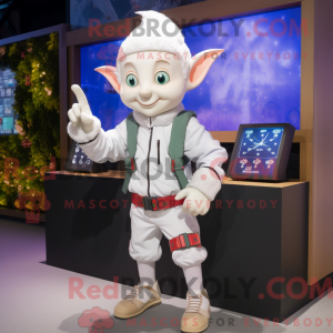 Mascot character of a White...