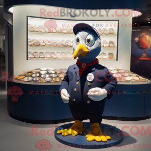 Mascot character of a Navy...