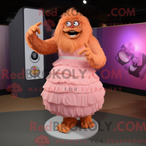 Maskotkarakter af en Peach...