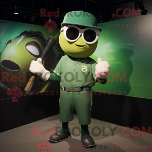 Mascot character of a Green...