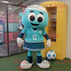 Postava maskota Teal Soccer...