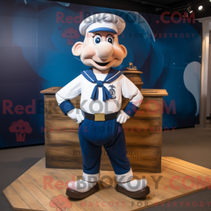 Mascottefiguur van een Navy...