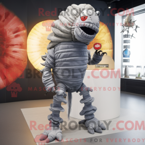 Mascot character of a Gray...