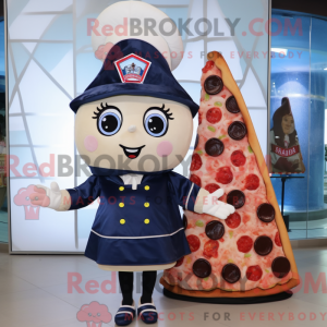 Mascot character of a Navy...