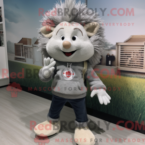 Mascot character of a Gray...