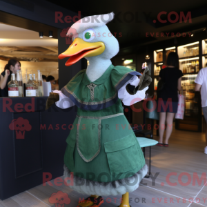 Mascot character of a Green...