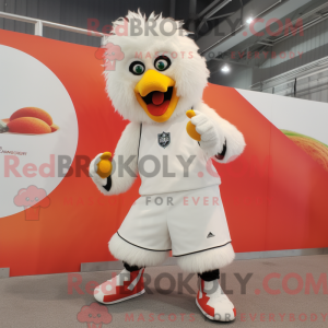 Mascot character of a White...