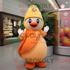 Mascot character of a Peach...