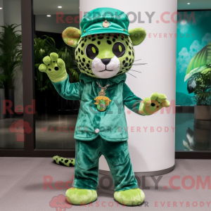 Mascot character of a Green...