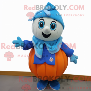 Mascot character of a Blue...