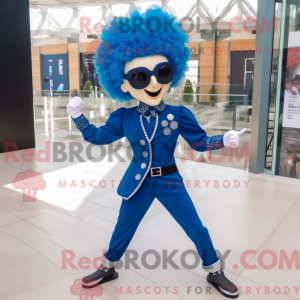 Mascot character of a Blue...