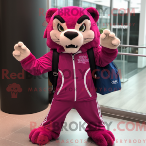 Postava maskota purpurového...