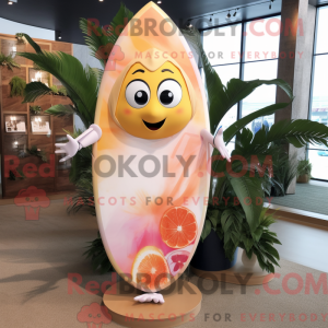 Mascot character of a Peach...