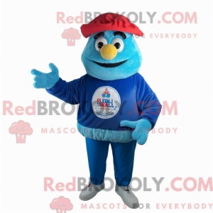 Mascot character of a Blue...