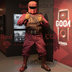 Postava maskota kaštanového...