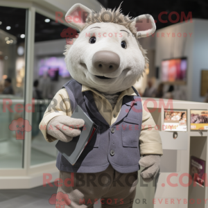 Mascot character of a Gray...