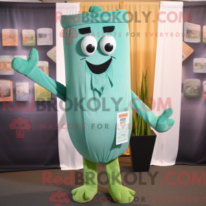 Mascot character of a Teal...