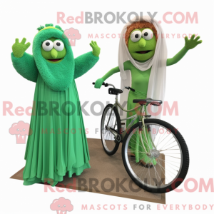 Mascot character of a Green...