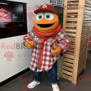 Maskot karakter af en Red...