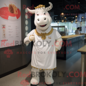 Mascot character of a White...