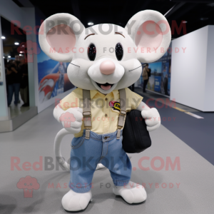 Cream Mouse maskot kostume...