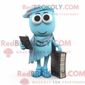 Mascot character of a Cyan...