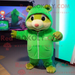 Mascot character of a Green...