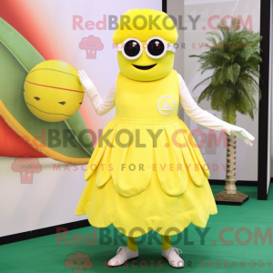 Postava maskota citronově...