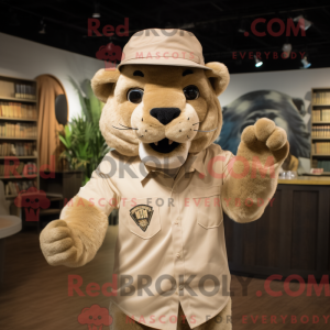 Maskot-karakter af en Tan...