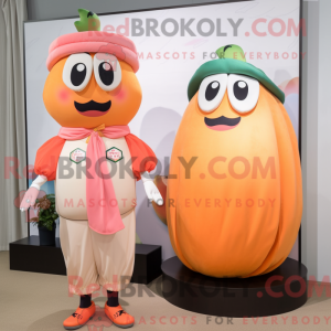 Mascot character of a Peach...