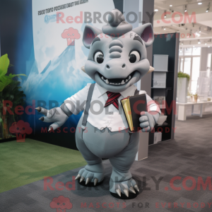 Mascot character of a Gray...