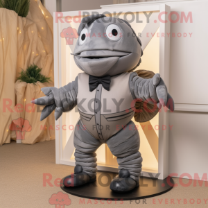 Mascot character of a Gray...