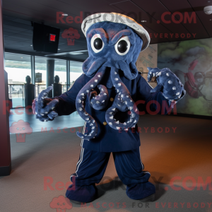 Mascot character of a Navy...
