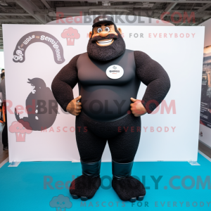 Mascot character of a Black...