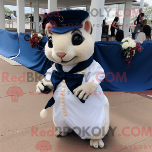 Mascot character of a Navy...