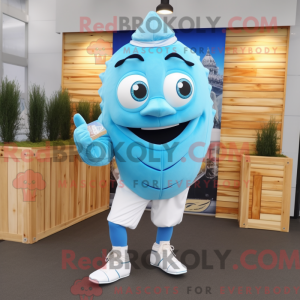 Maskot postava Sky Blue...