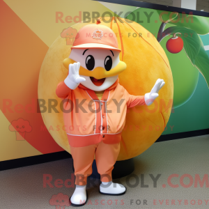 Mascot character of a Peach...