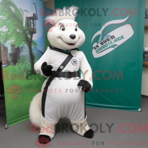 Mascot character of a White...