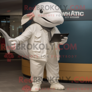 Mascot character of a White...