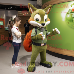 Mascot character of a Olive...