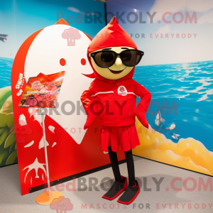 Mascot character of a Red...