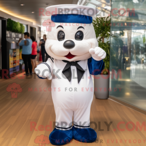 Mascot character of a Navy...
