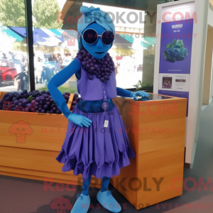 Mascot character of a Blue...